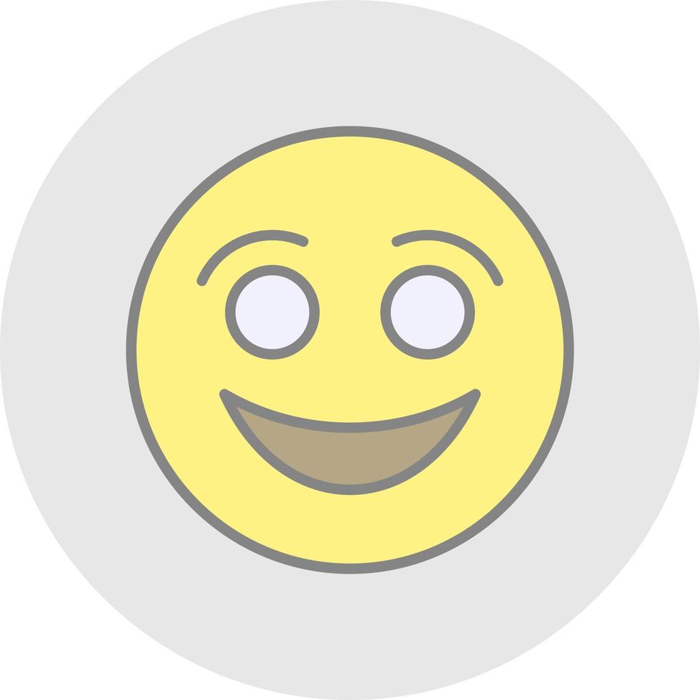 Smiling Face Vector Icon Design