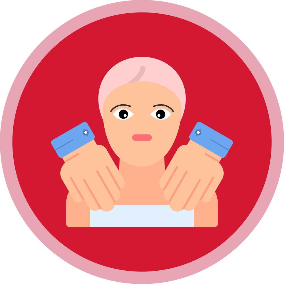 Face Massage Vector Icon Design