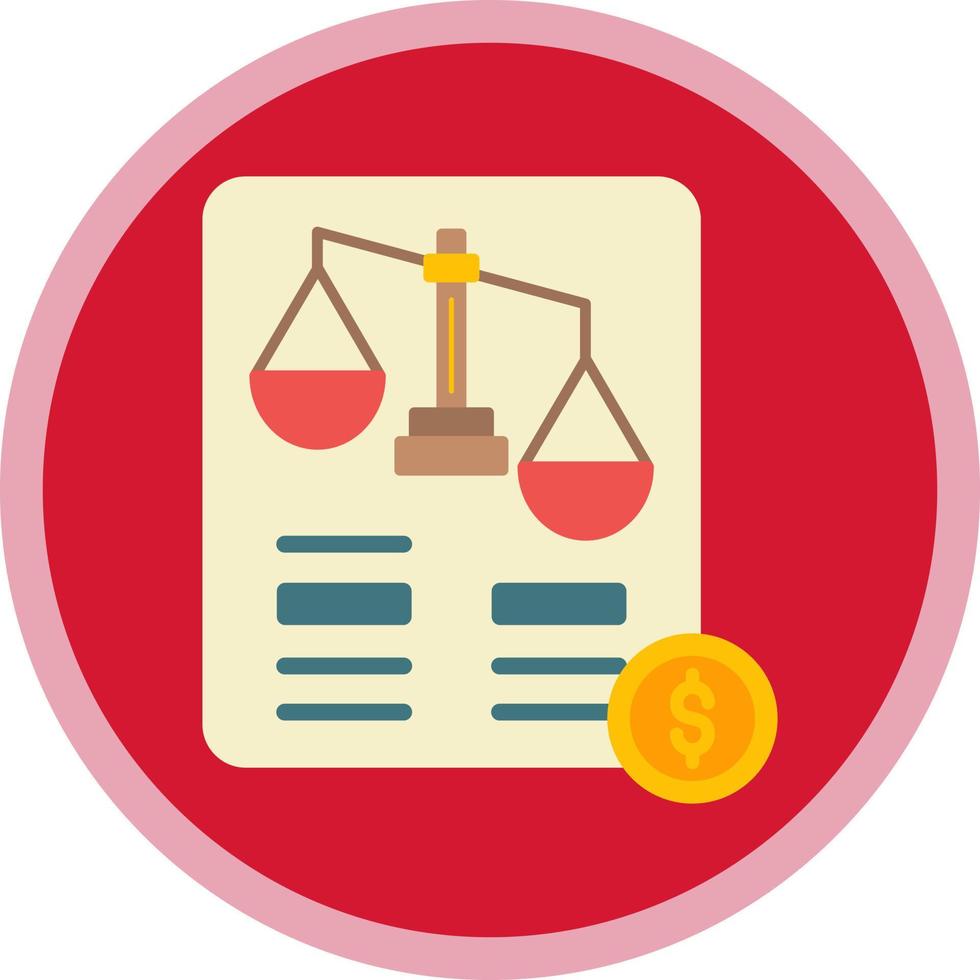Balance Sheet Vector Icon Design