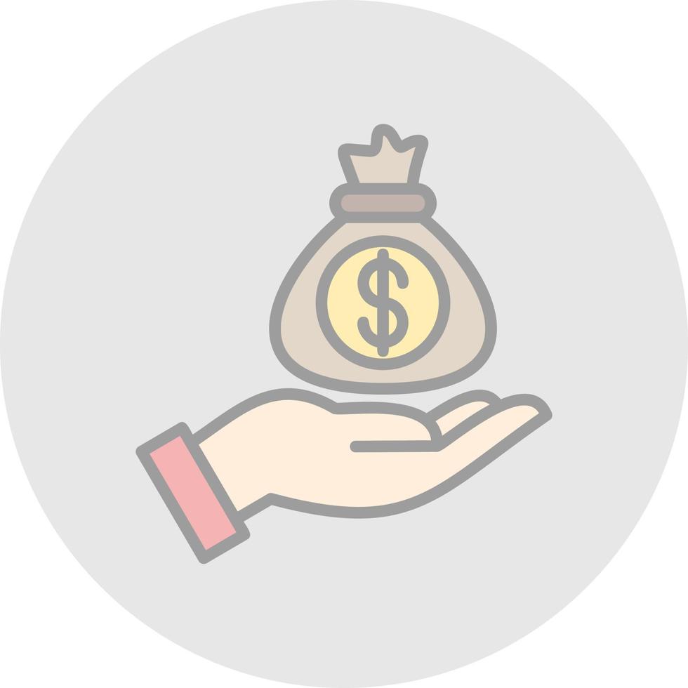 Fund Raising Vector Icon Design