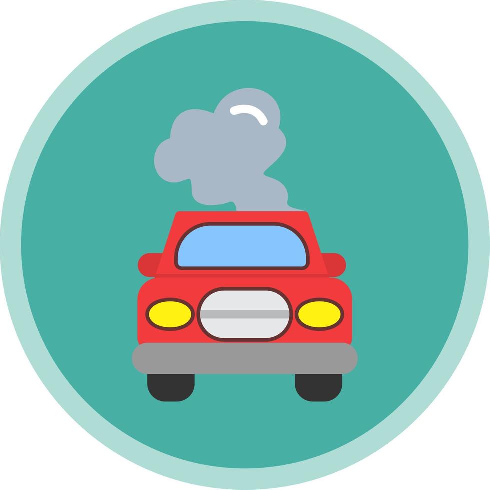 Car Pollution Vector Icon Design