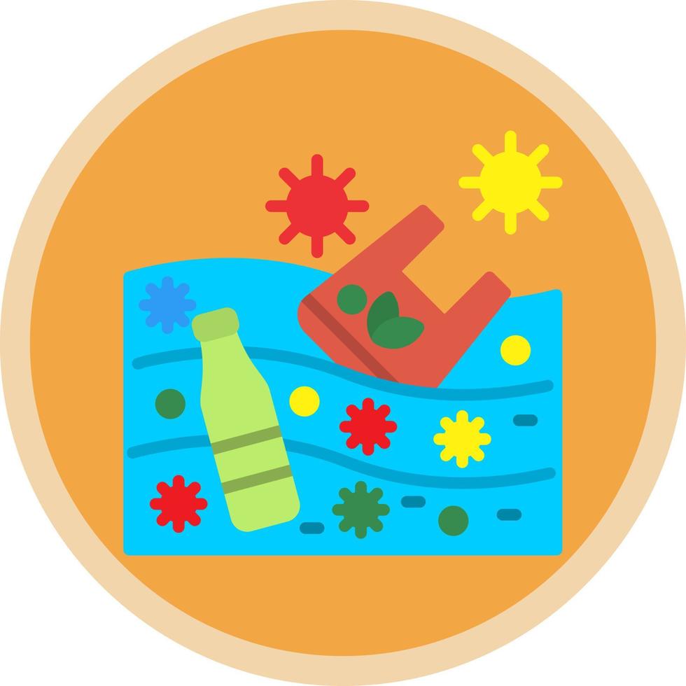 Ocean Waste Vector Icon Design