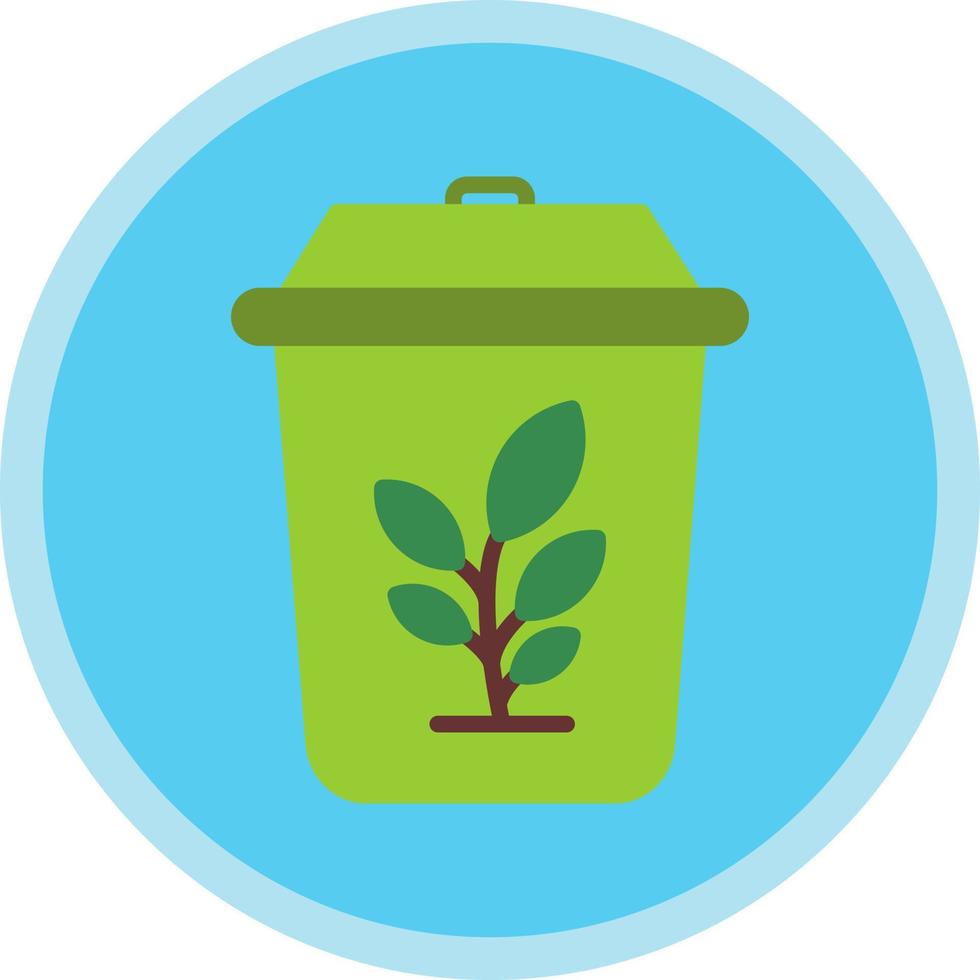 diseño de icono de vector de basura de planta