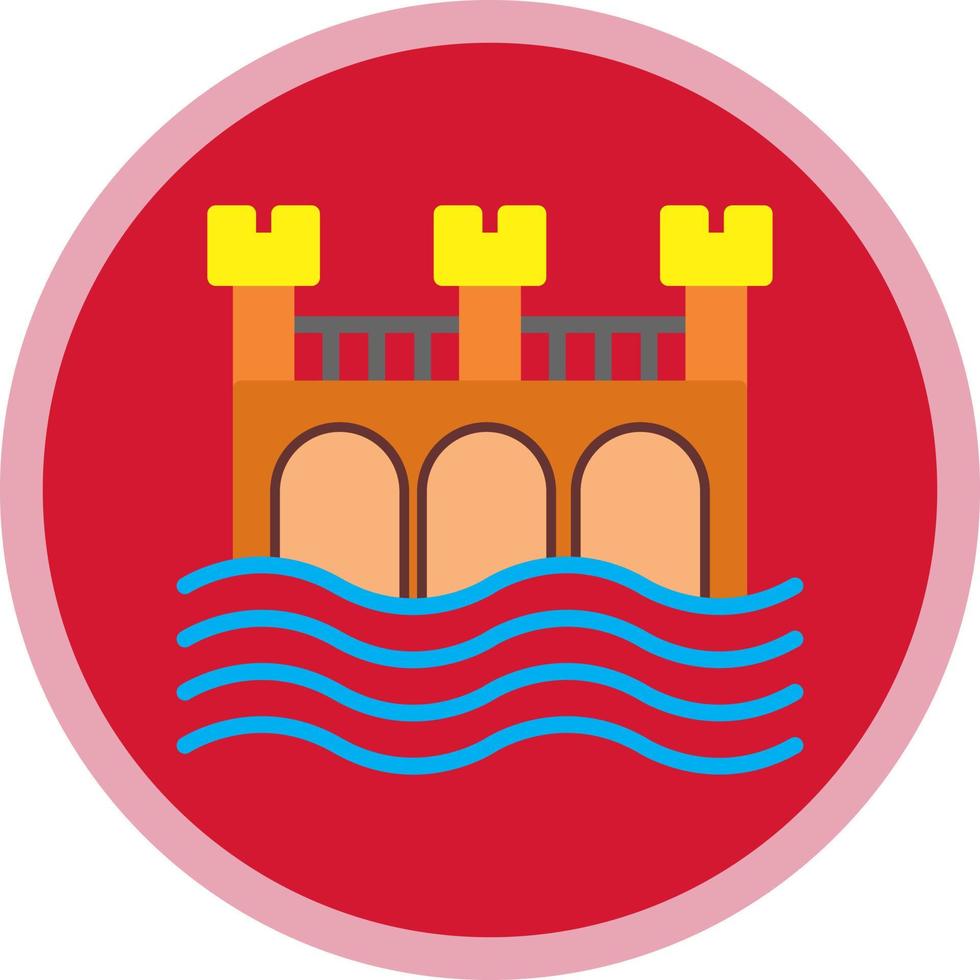 diseño de icono de vector de puente de agua