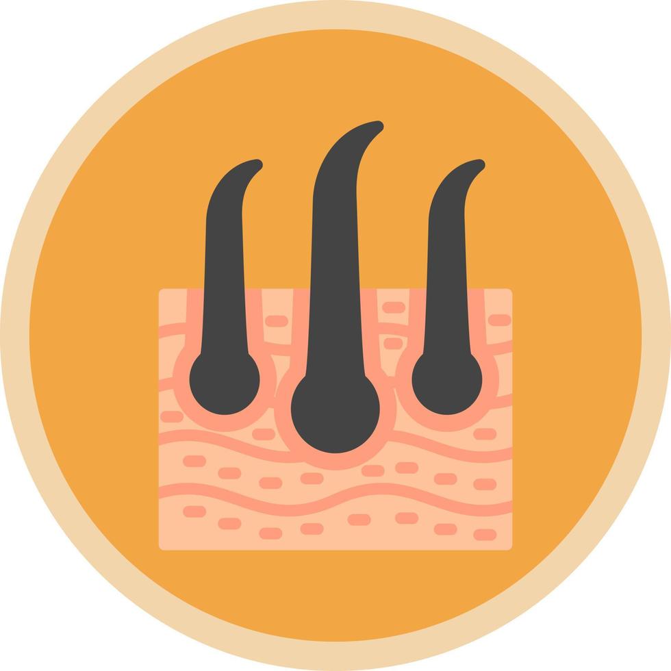 Skin Hair Vector Icon Design
