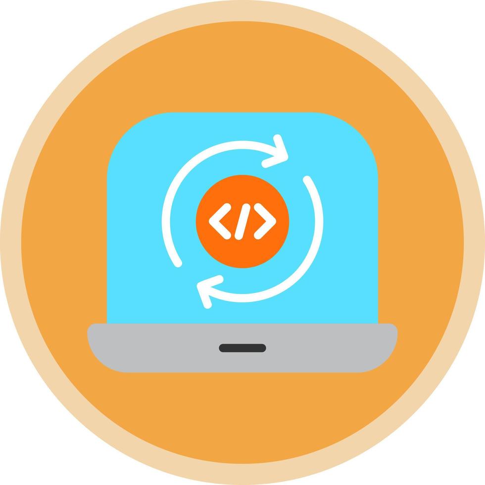 Programming Cycle Vector Icon Design