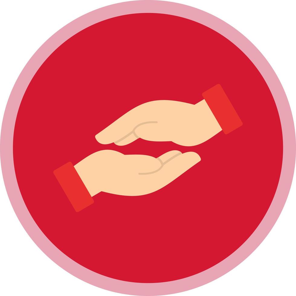 Helping Hand Vector Icon Design