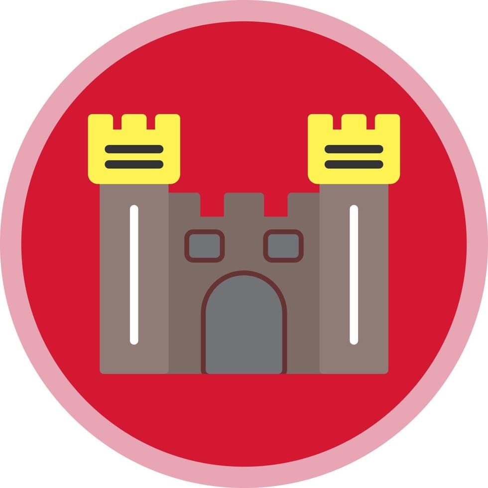 Castle Gate Vector Icon Design