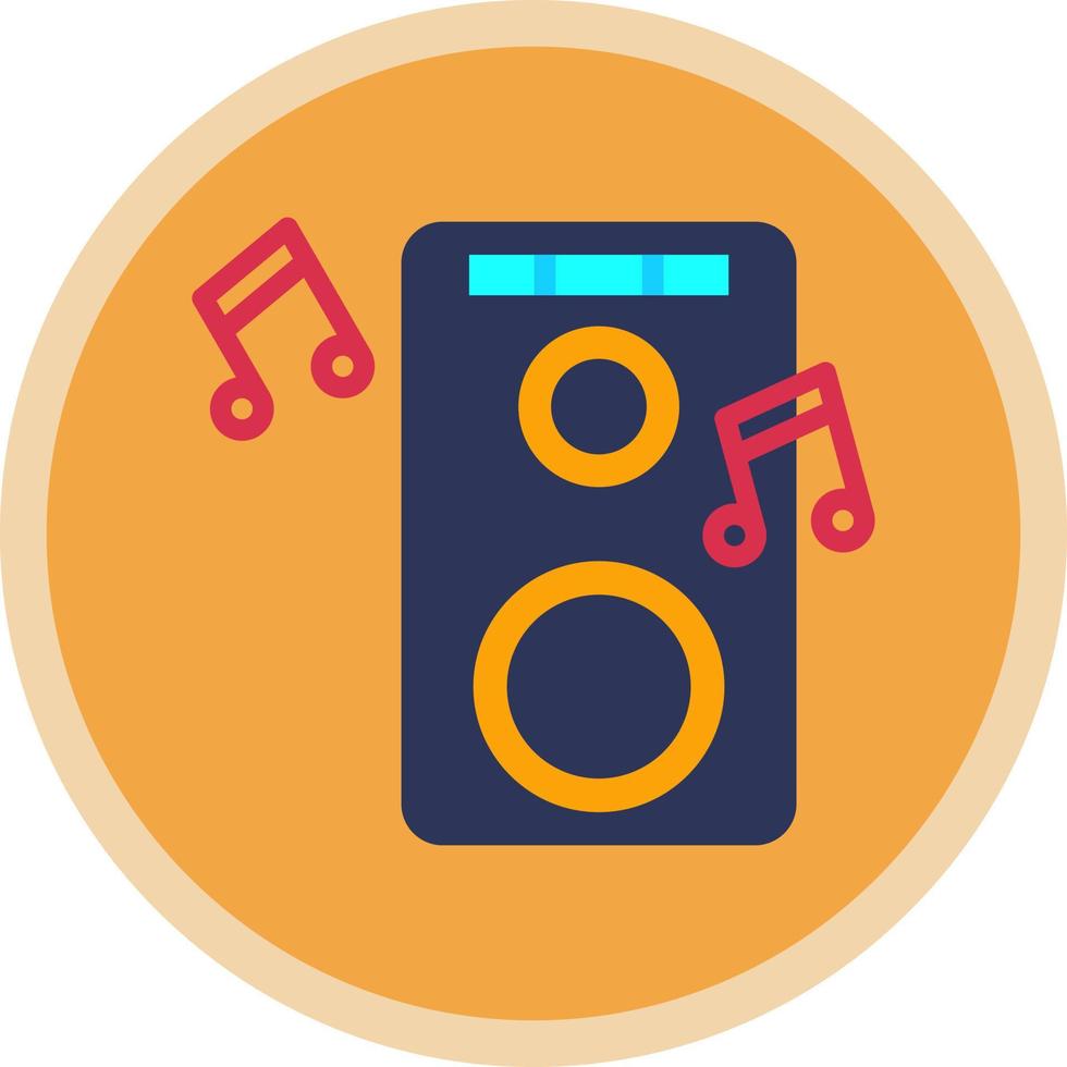 New Year Speaker Vector Icon Design