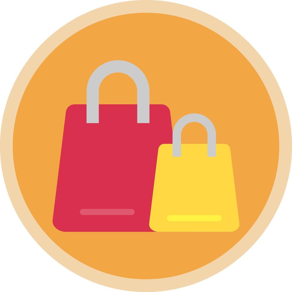 diseño de icono de vector de bolsas de compras