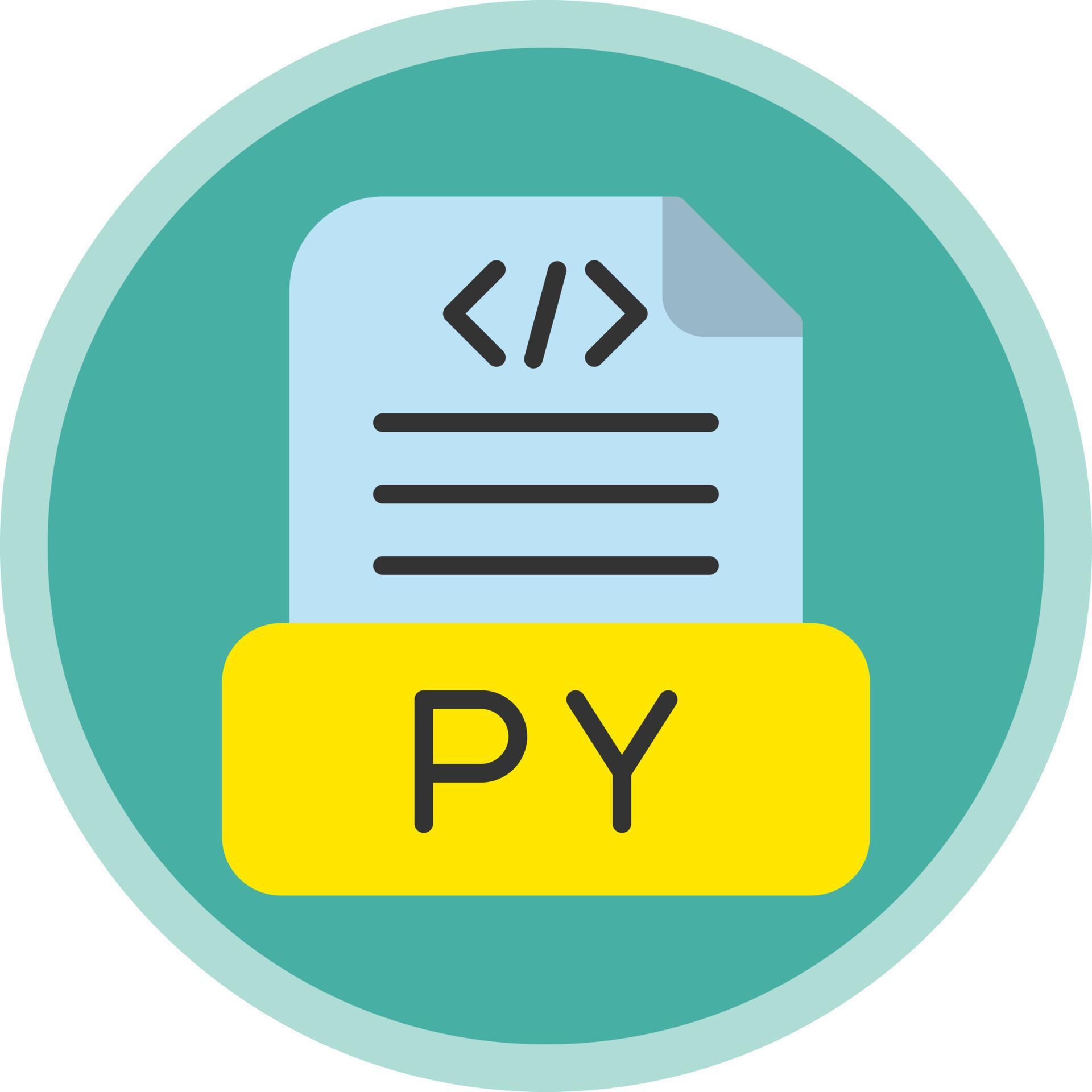Python File Vector Icon Design 21321596 Vector Art at Vecteezy
