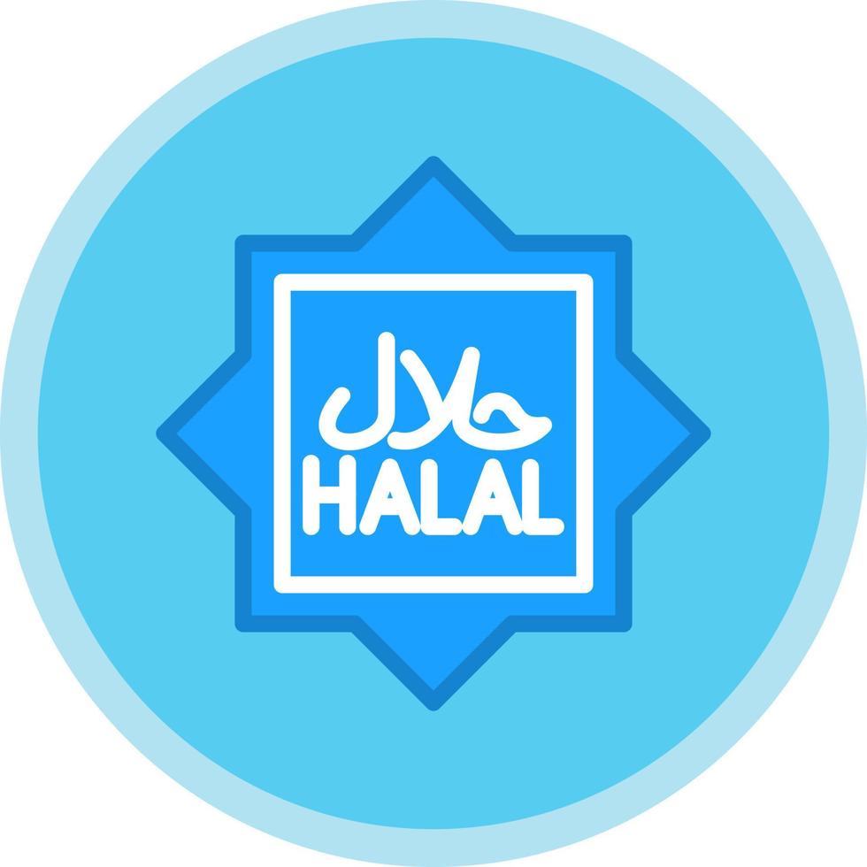 diseño de icono de vector halal