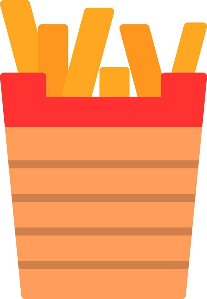 diseño de icono de vector de papas fritas