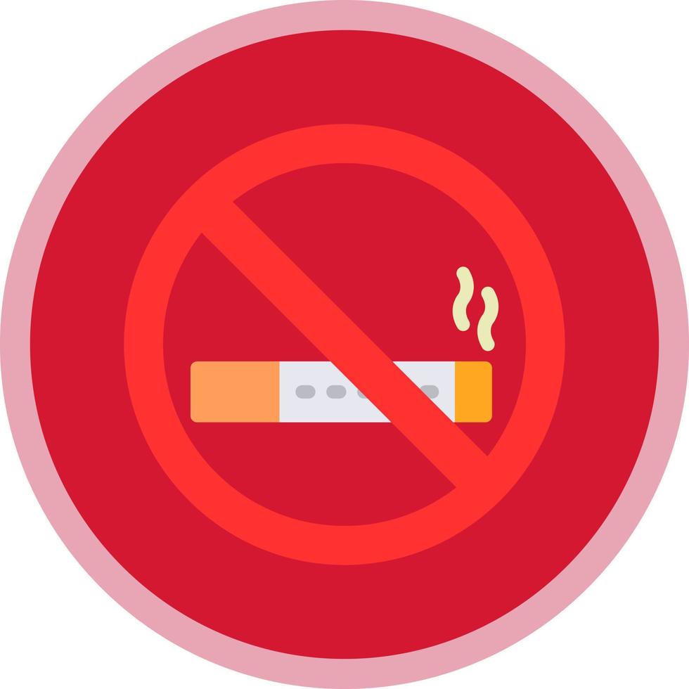 No Smoking Vector Icon Design