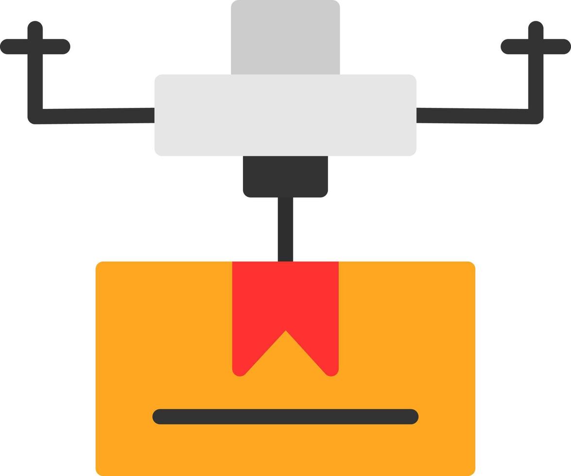 Drone Delivery Vector Icon Design
