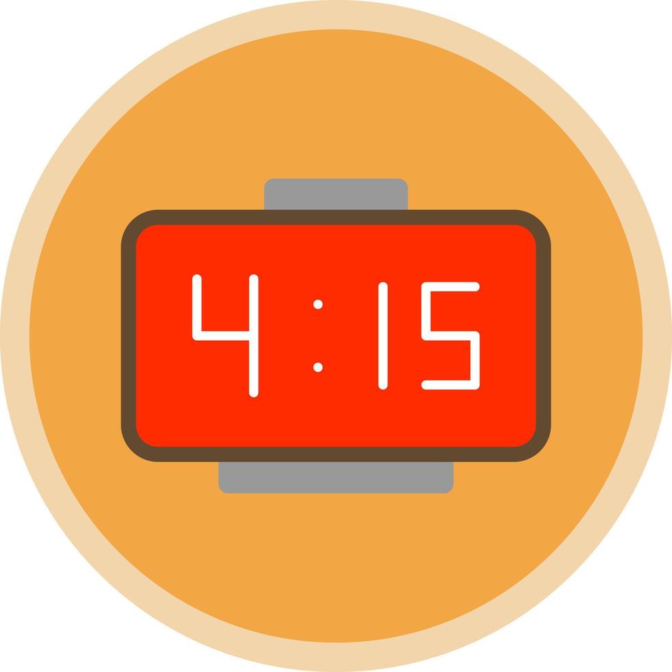 Digital Clock Vector Icon Design