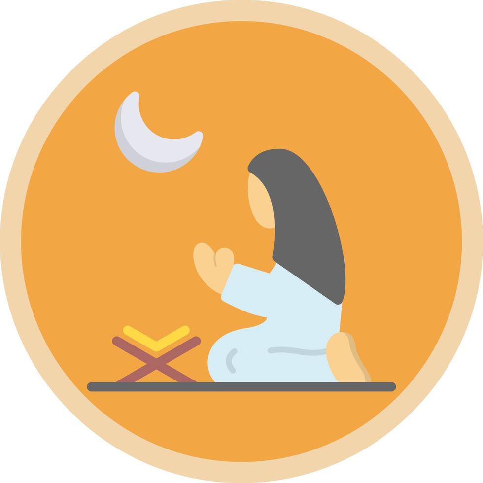 Women Praying Vector Icon Design