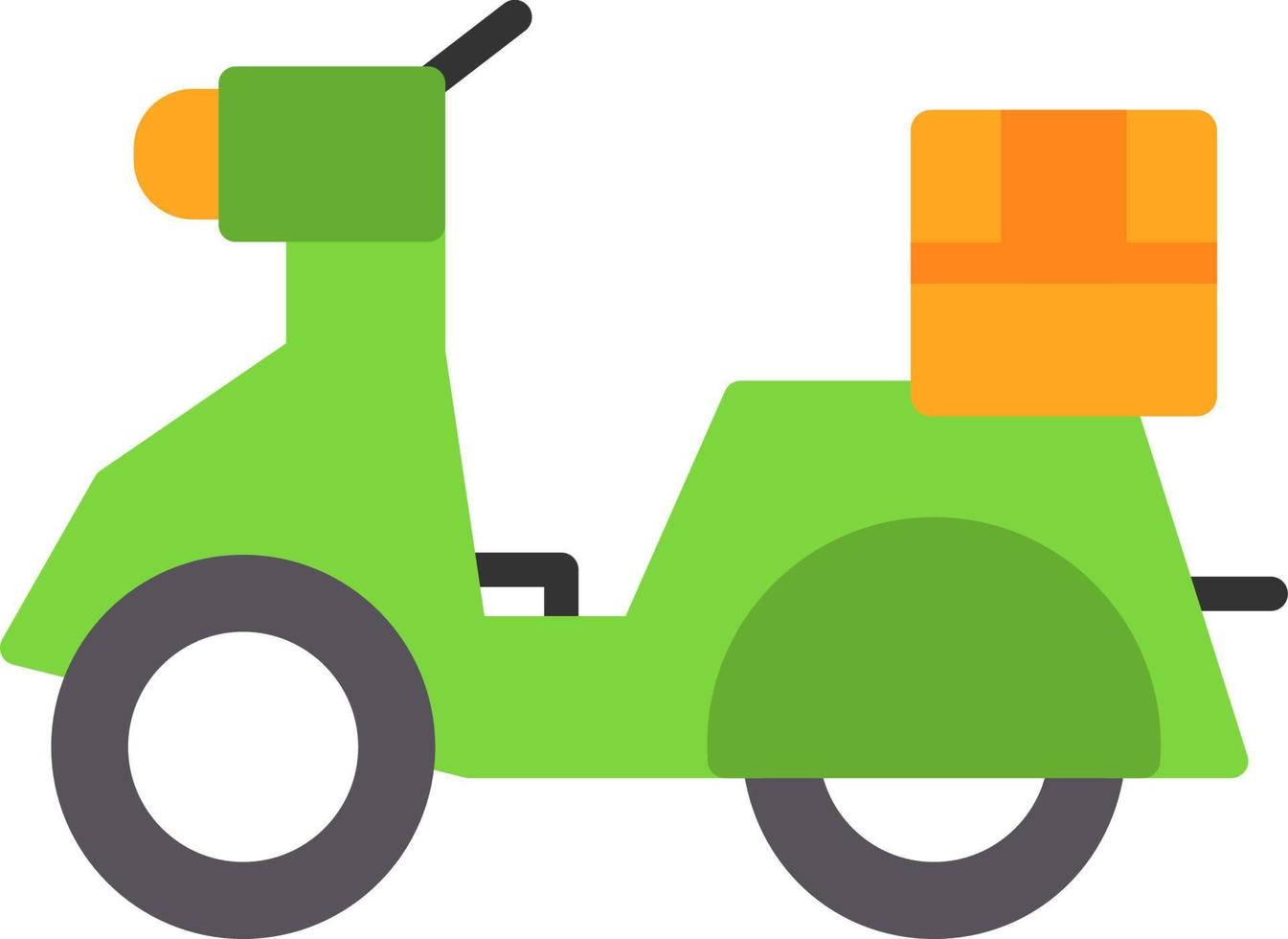 Delivery Scooter Vector Icon Design