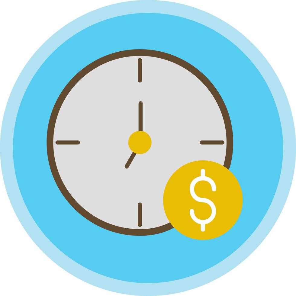 el tiempo es dinero vector icono de diseño