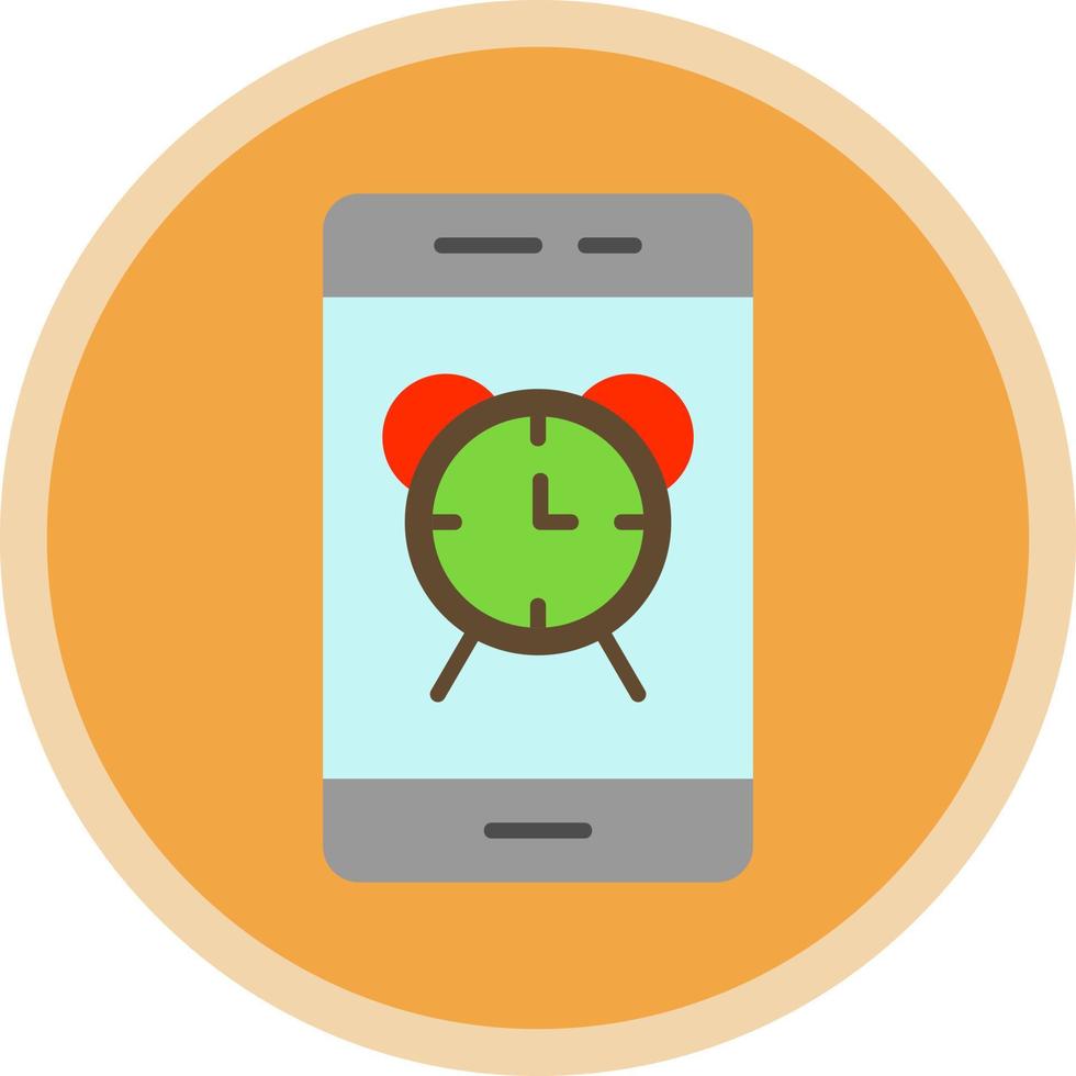 Smartphone Alarm Vector Icon Design