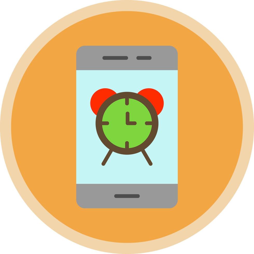 Smartphone Alarm Vector Icon Design