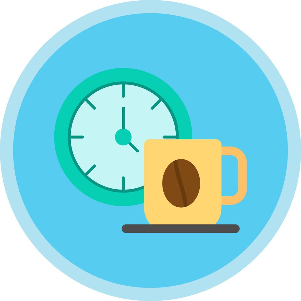 diseño de icono de vector de tiempo de café