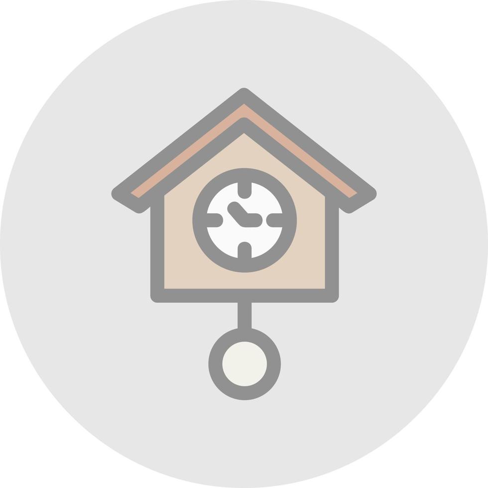 Cuckoo Clock Vector Icon Design