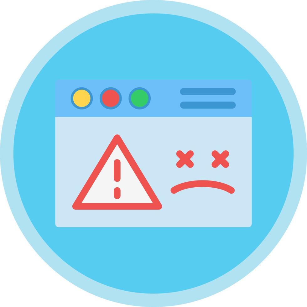 Website Dead Vector Icon Design