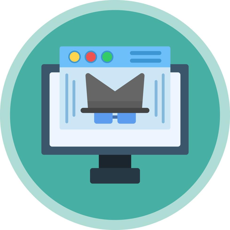 Online Robbery Vector Icon Design