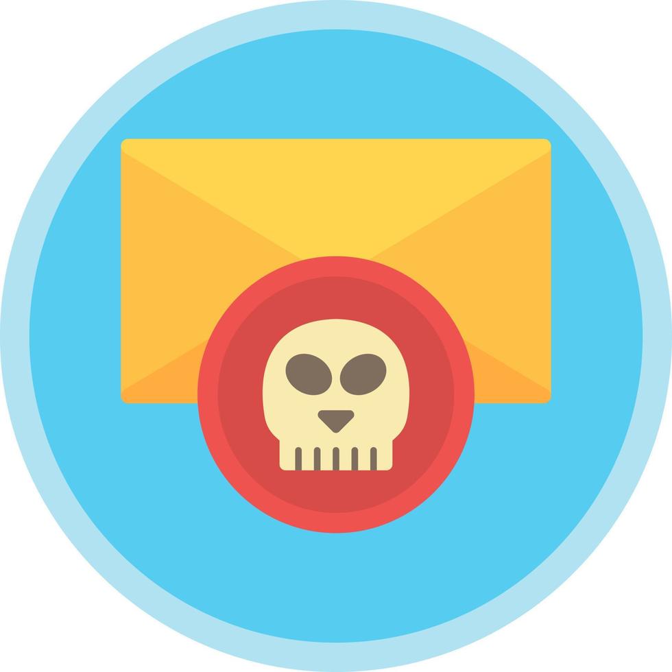 Email Hacked Vector Icon Design