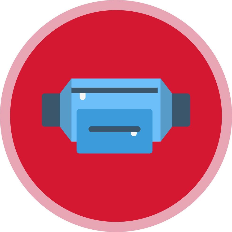 Waist Bag Vector Icon Design