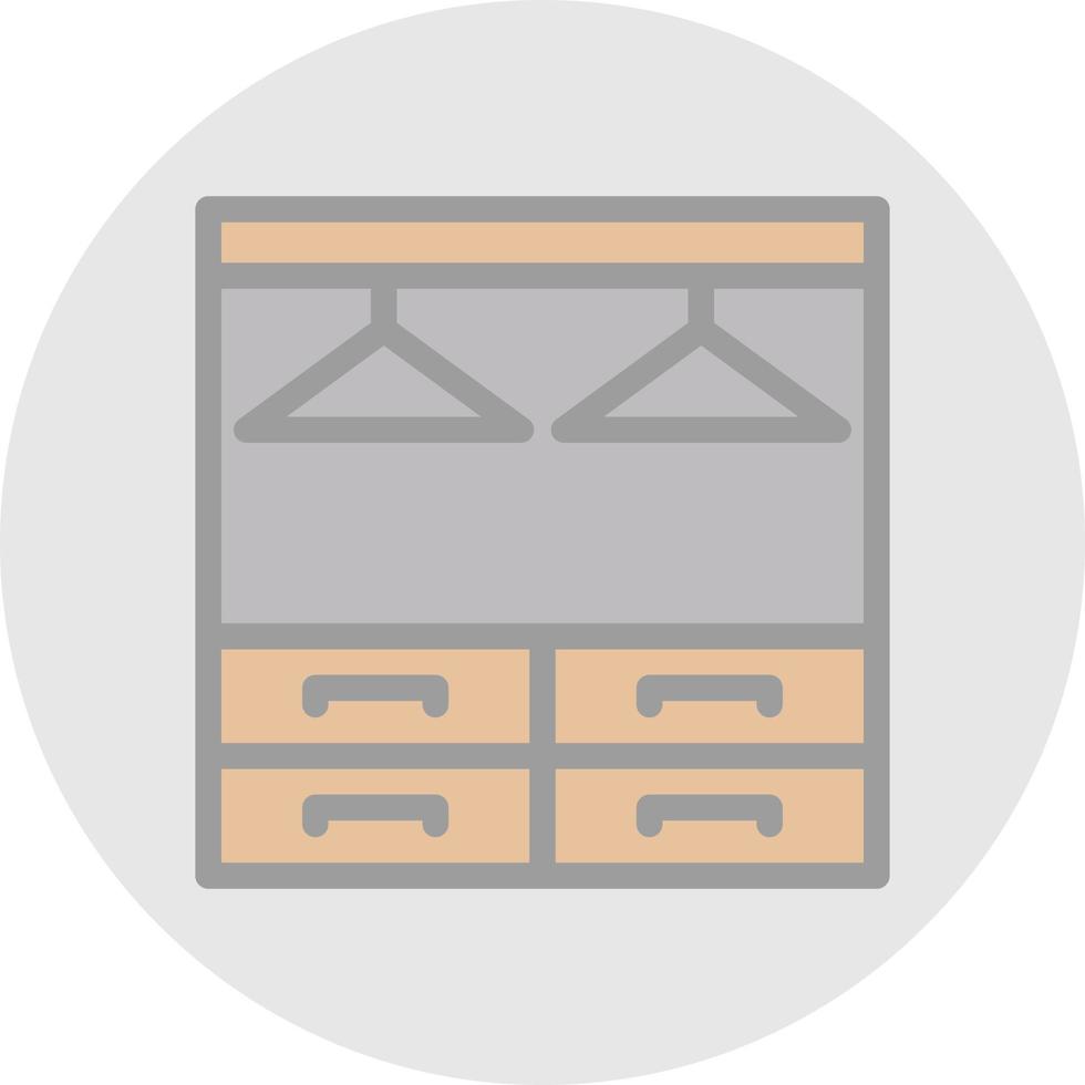 Wardrobe Vector Icon Design