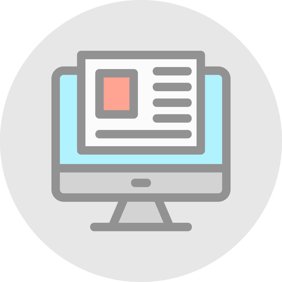 Landing Page Vector Icon Design