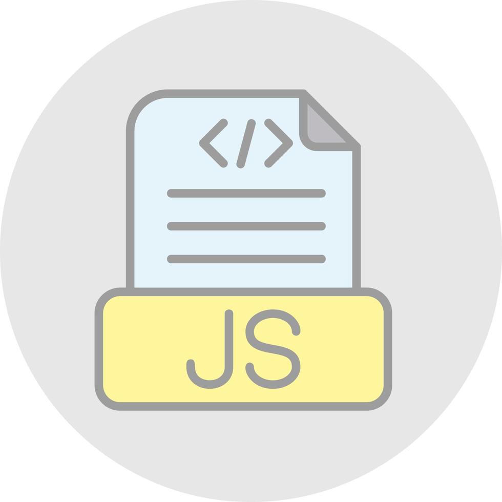 diseño de icono de vector de archivo javascript