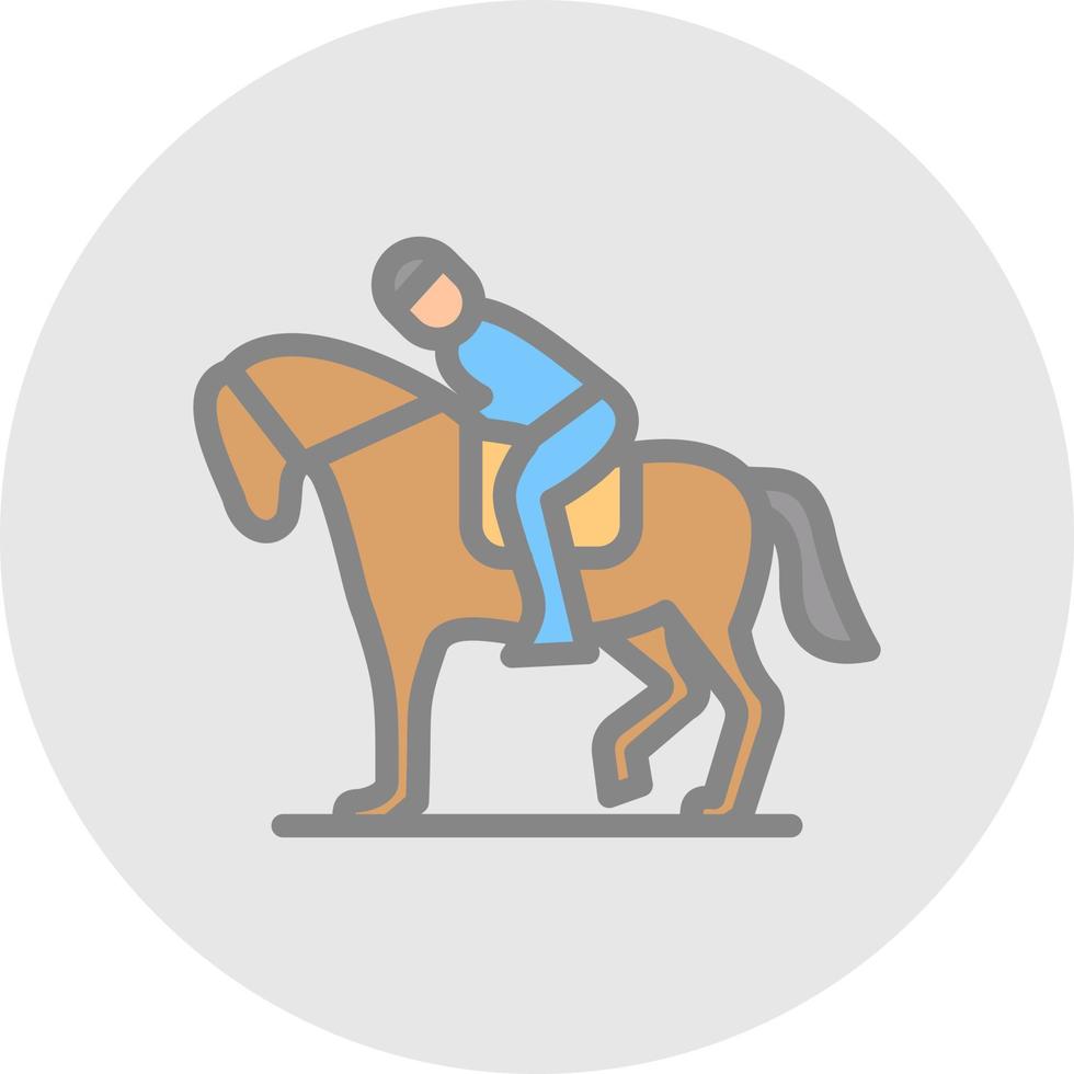 Equestrian Vector Icon Design