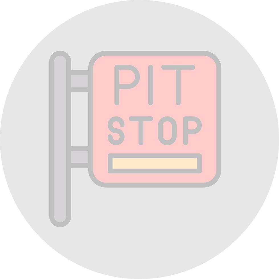 Pit Stop Vector Icon Design
