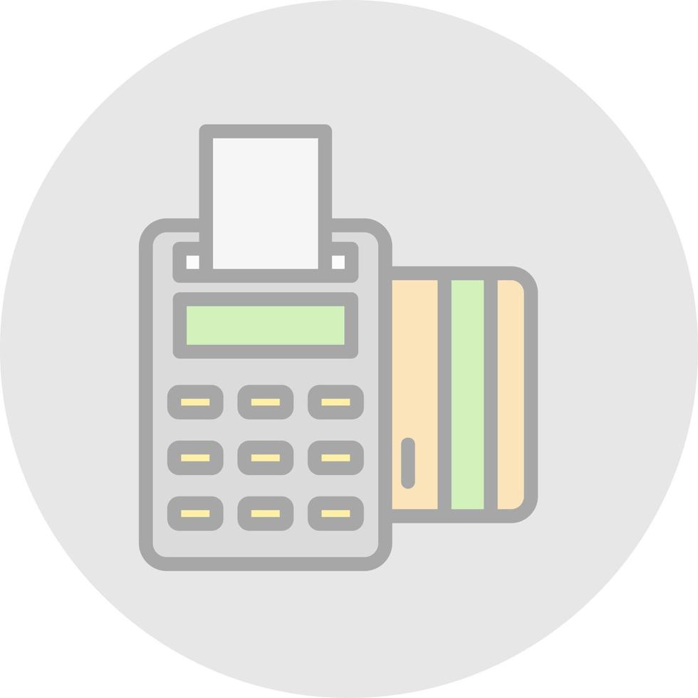 Pos Terminal Vector Icon Design