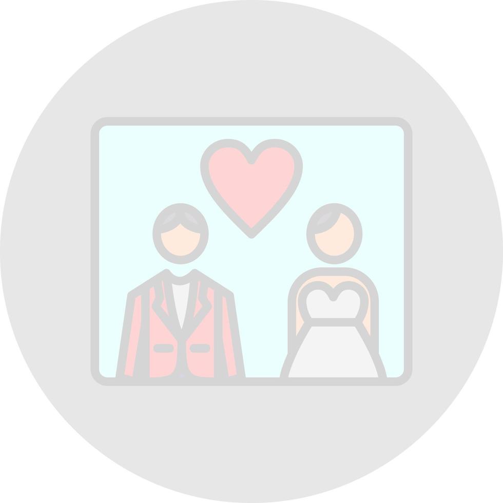 Wedding Photos Vector Icon Design