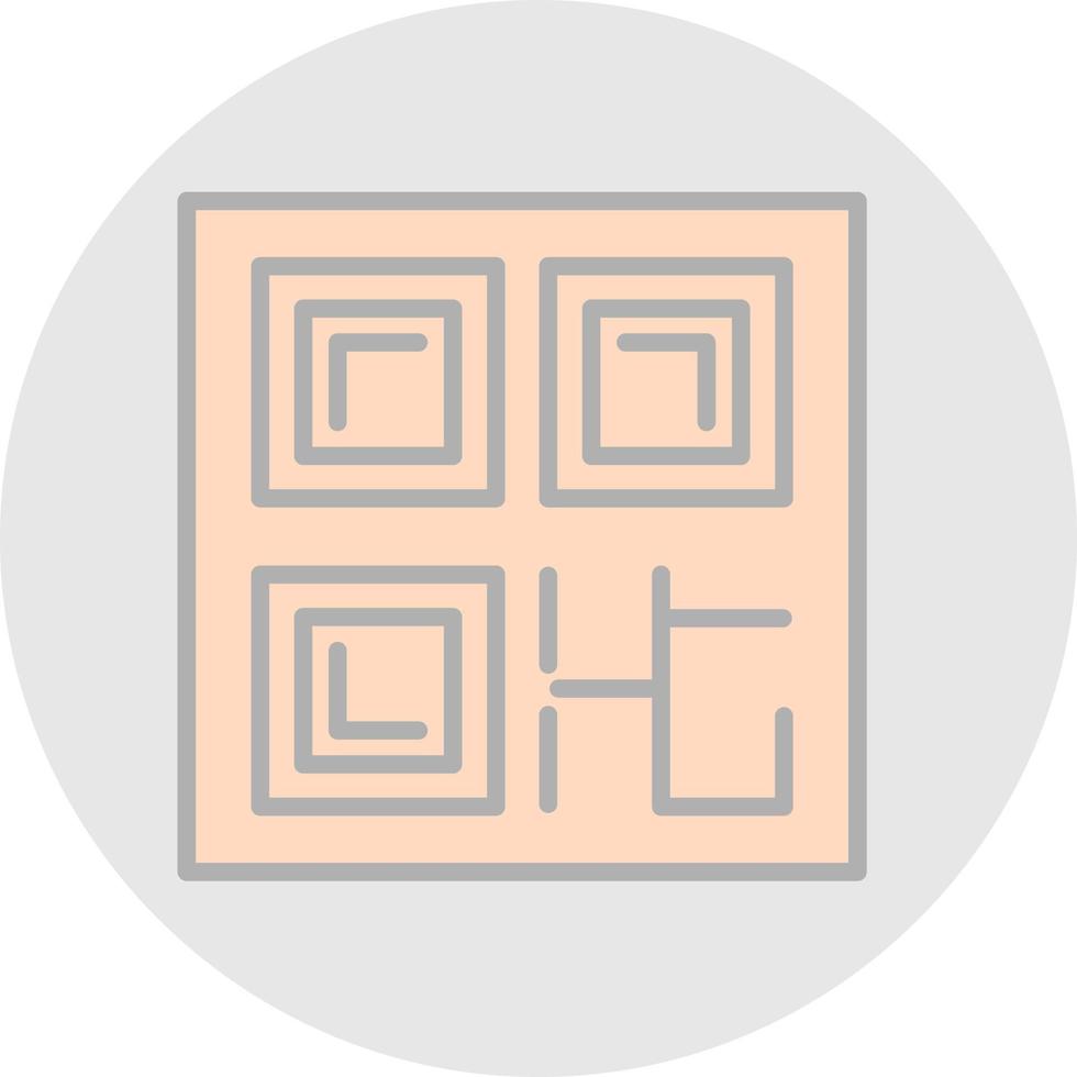 QR Code Vector Icon Design