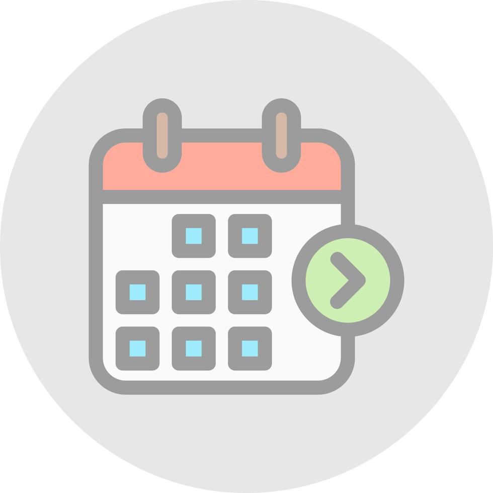 Next Week Vector Icon Design
