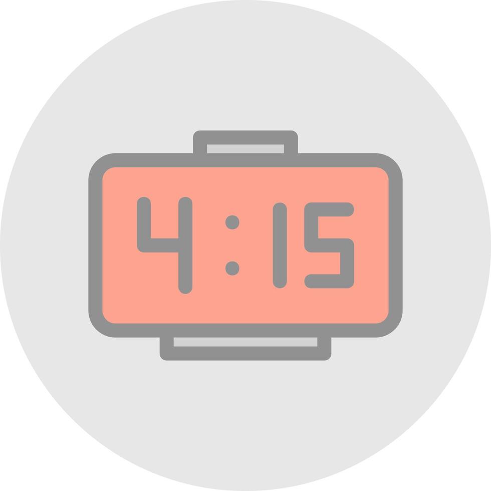 Digital Clock Vector Icon Design