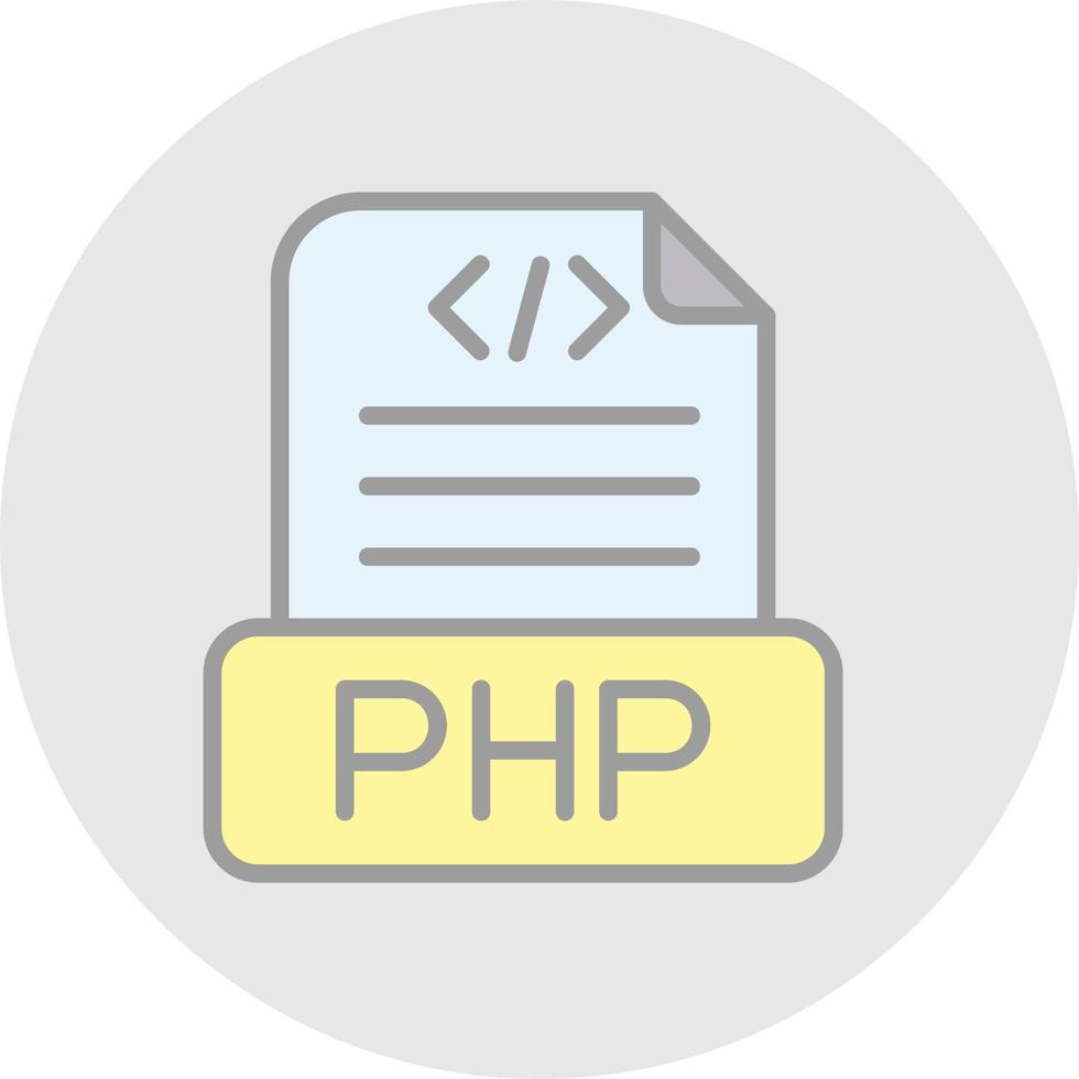 Php File Vector Icon Design