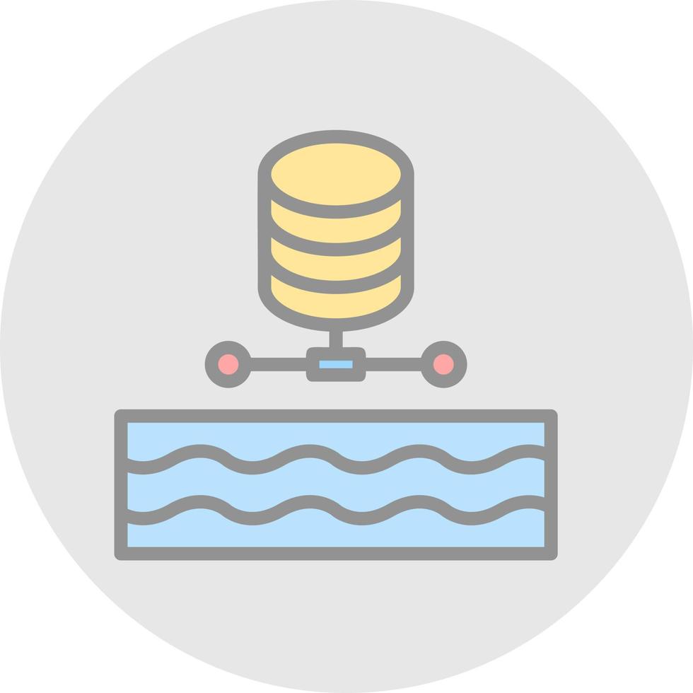 Data Lake Vector Icon Design