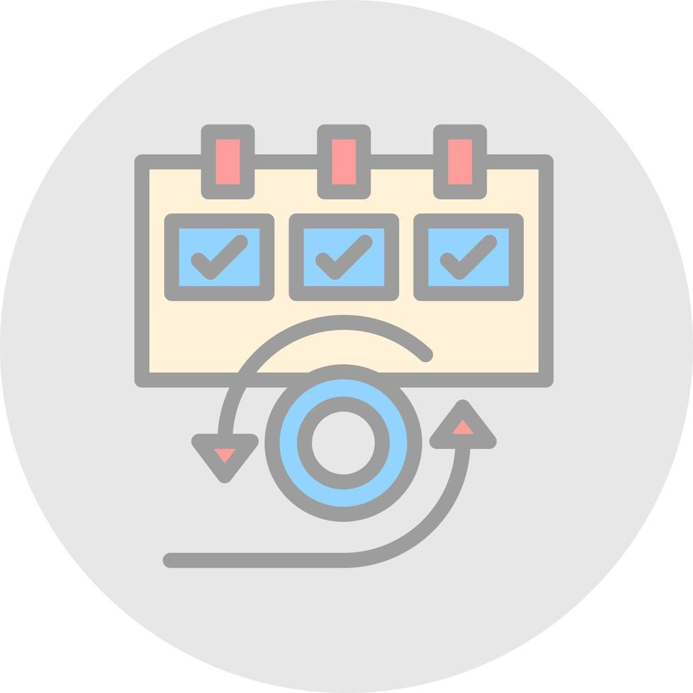 Daily Scrum Vector Icon Design