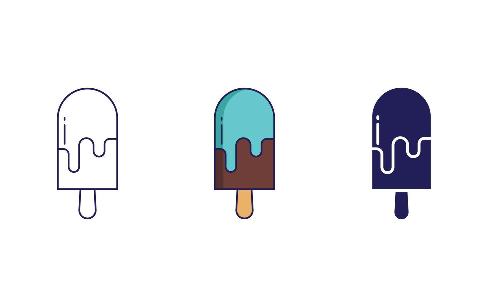 icono de vector de helado