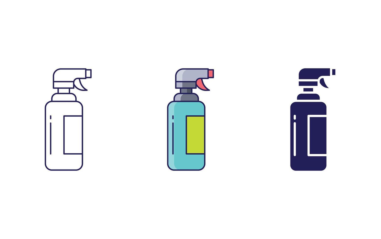 Spray cleaning vector icon