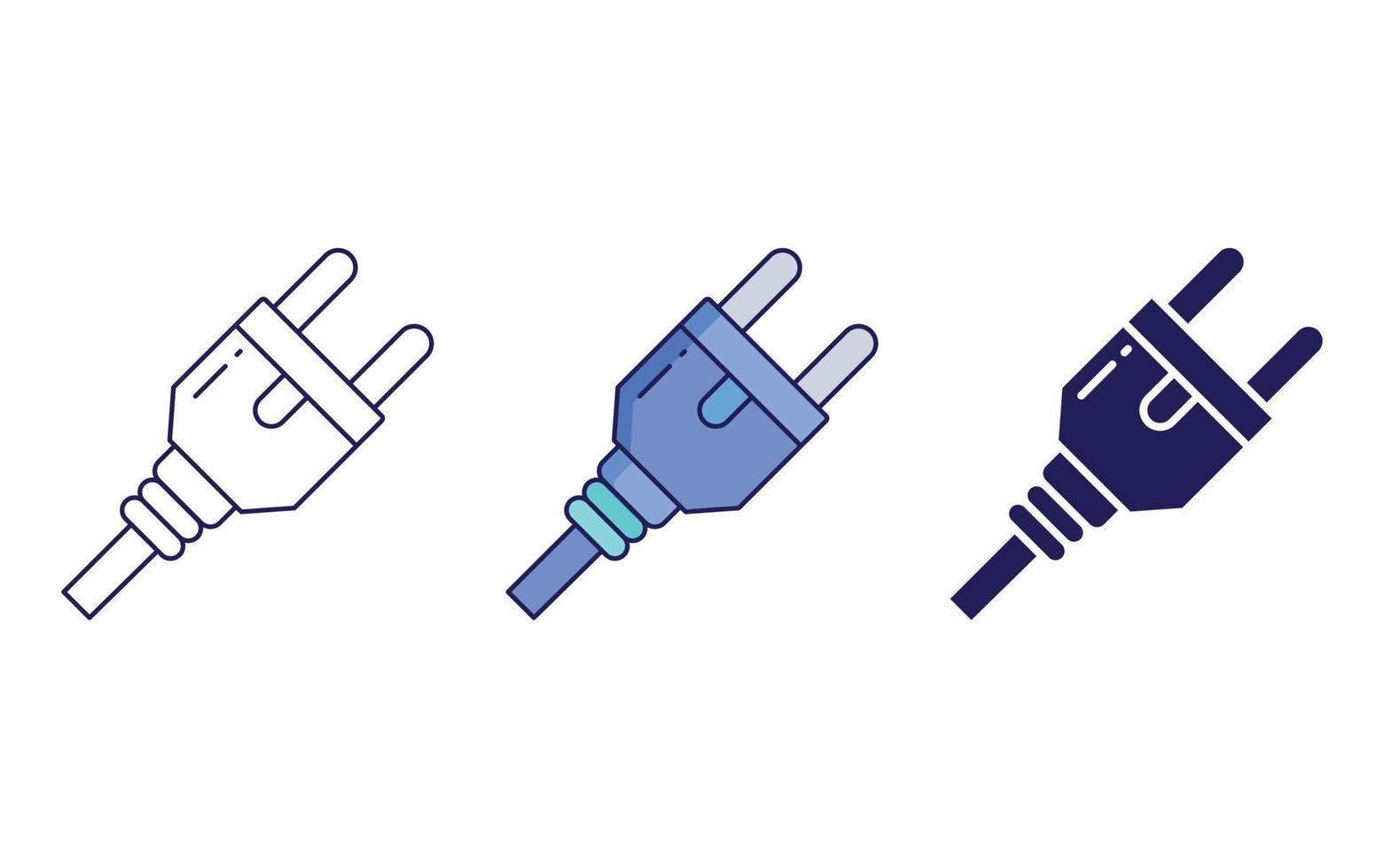 icono de vector de cable