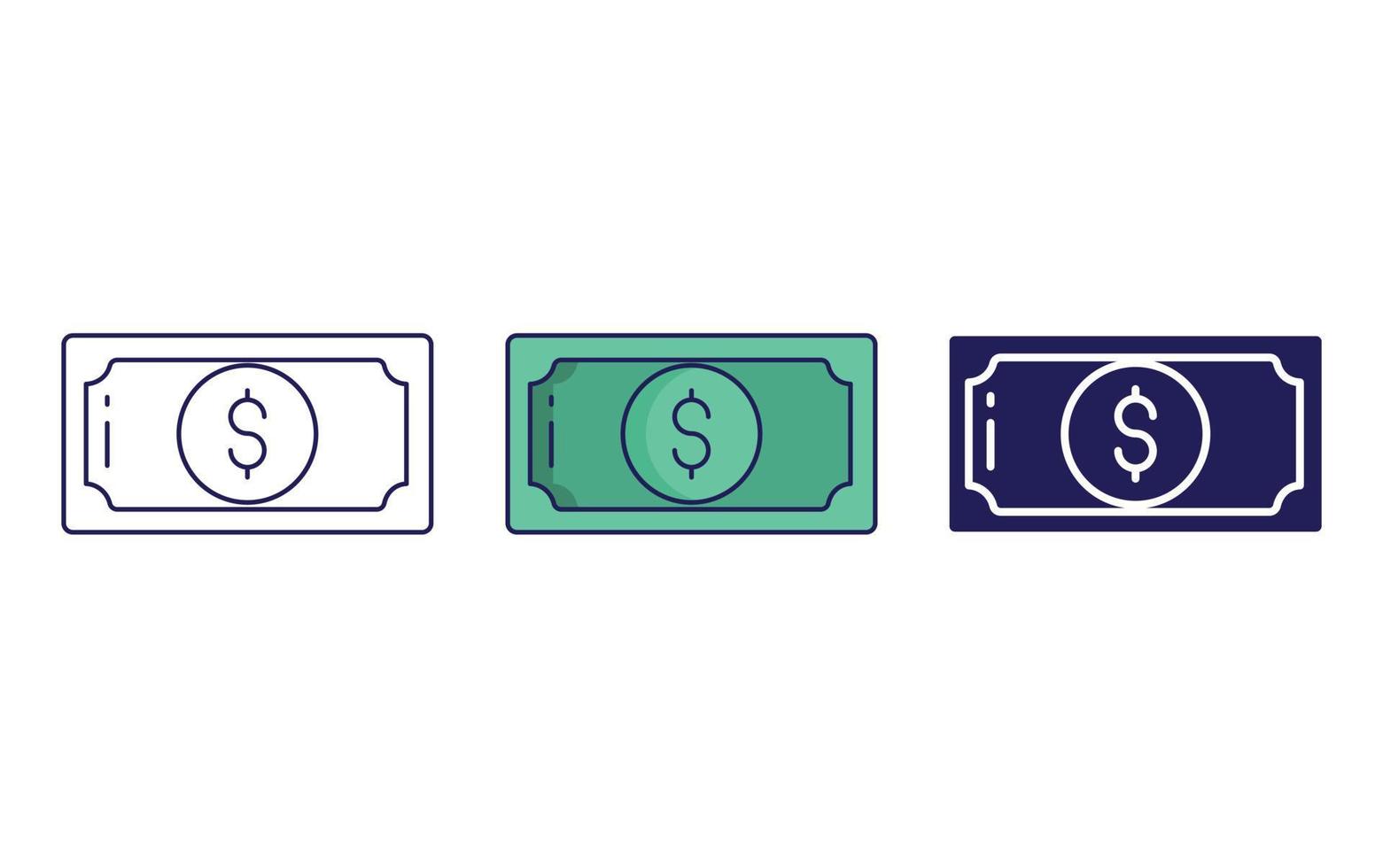 Dollar note vector icon