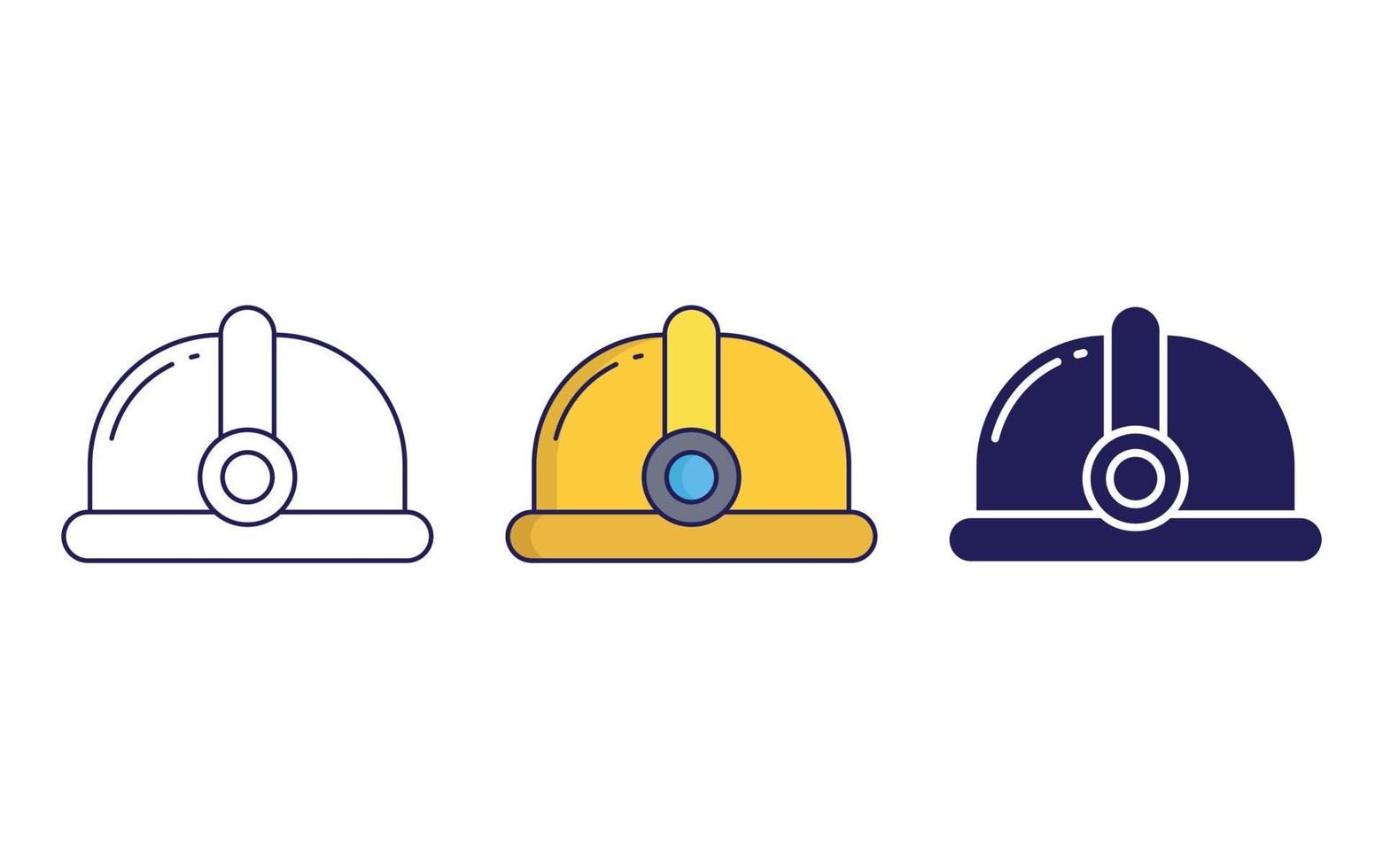 Engineering helmet vector icon