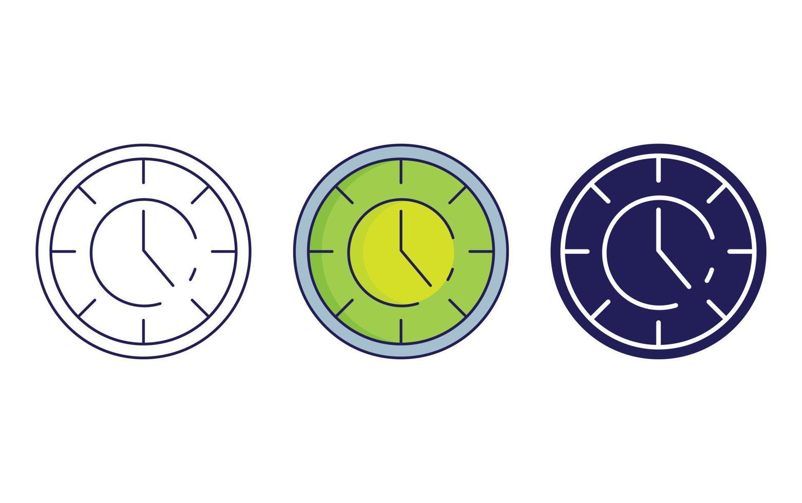 Clock vector icon